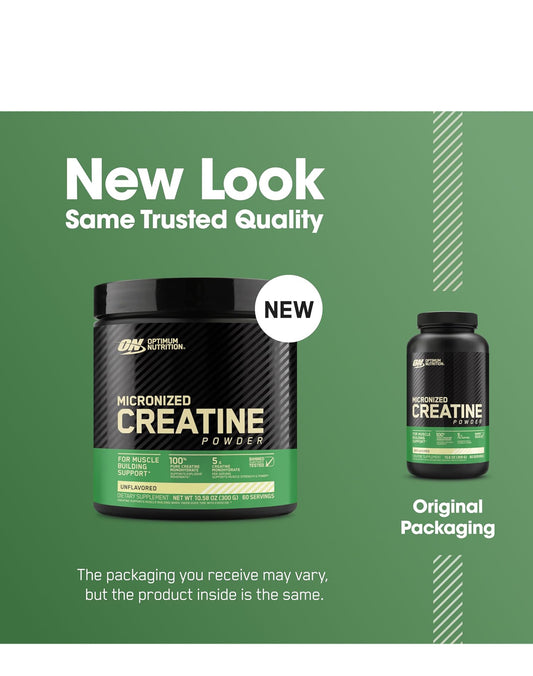 Optimum Nutrition Creatina en polvo, sin sabor. (Precio en cuba)