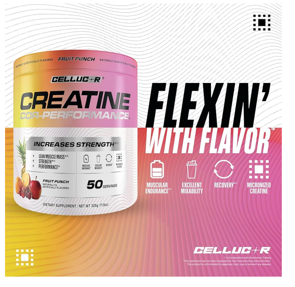 Cellucor Polvo de creatina, sabor a ponche de frutas: (precio puesto en Cuba )