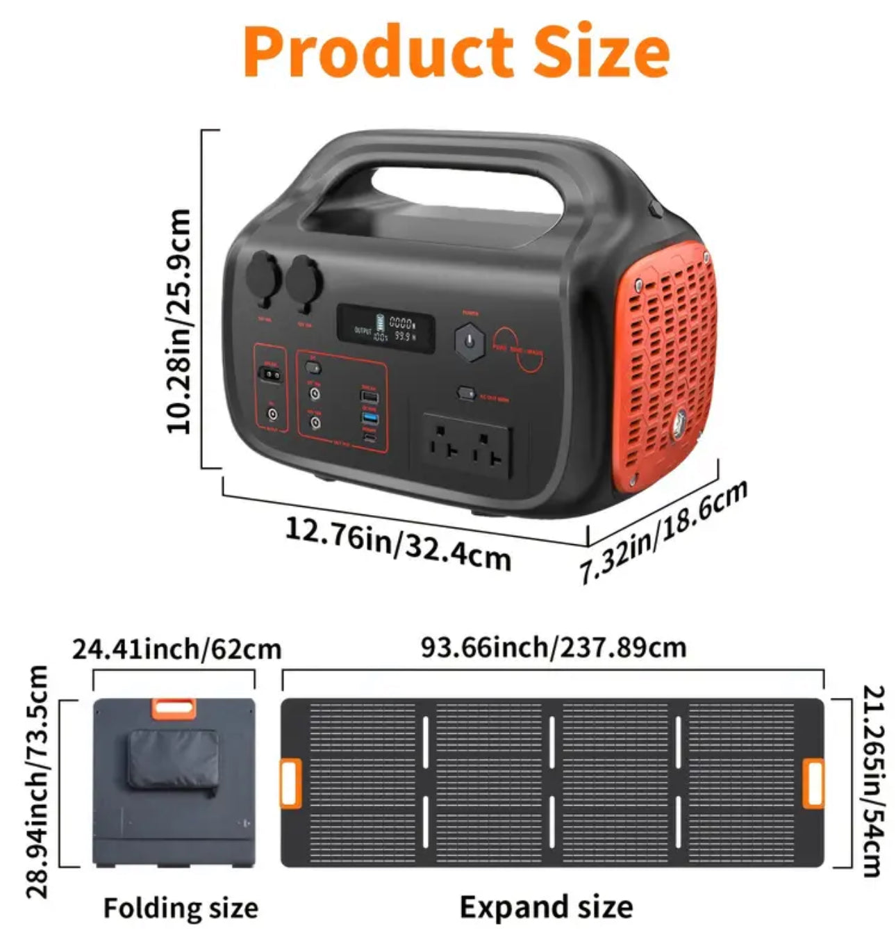 Generador solar de 600 wh