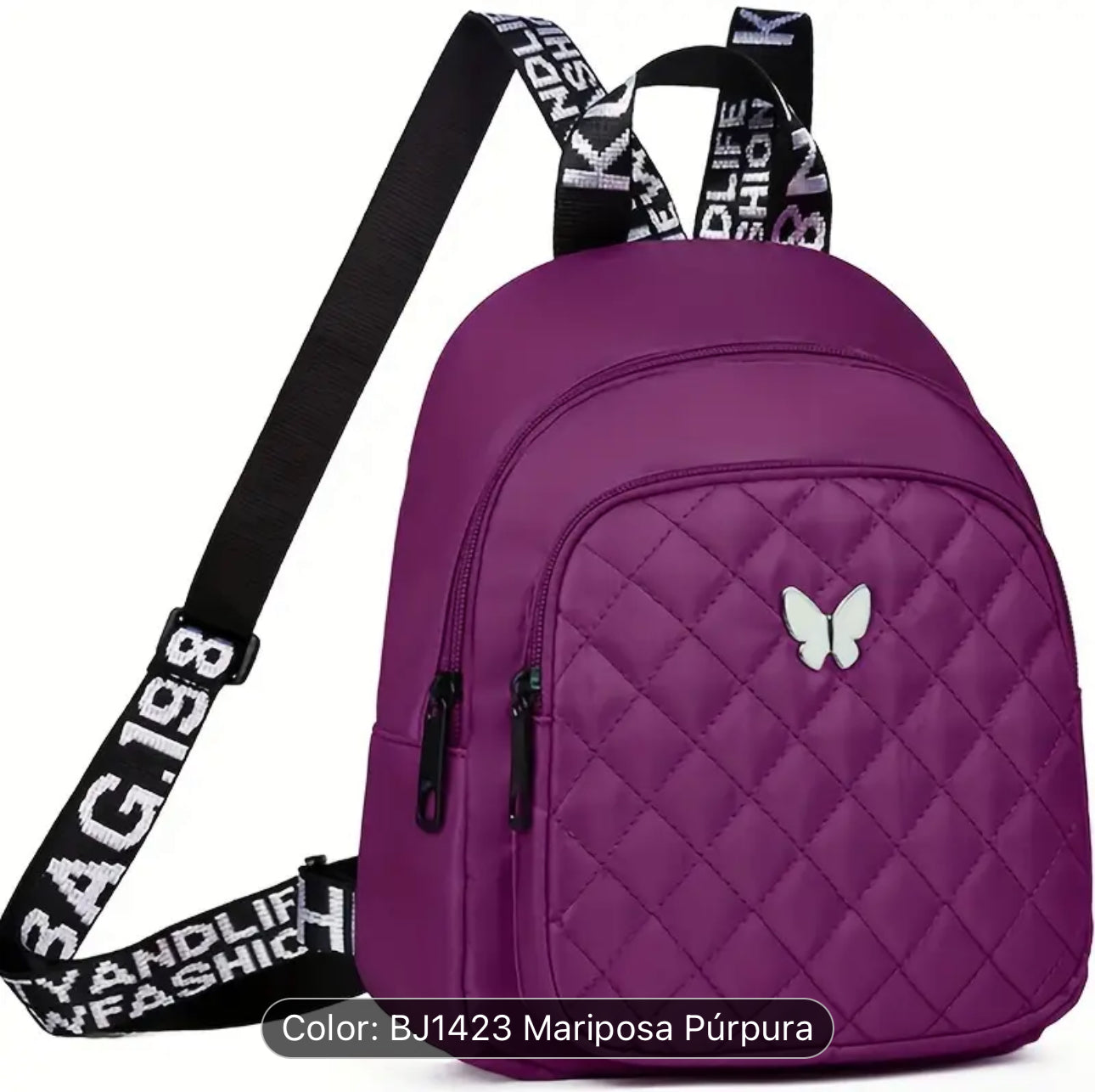 Mochila de Nylon para Mujer, Estilo Casual .